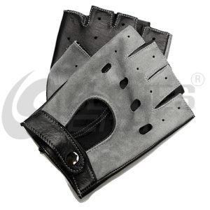 fingerless leather driving gloves for better grip