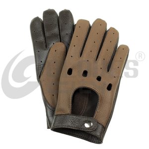 mens brown suede driving gloves premium quality