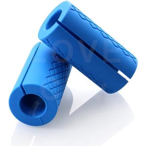 blue silicone gym dumbbell grip anti slip fitness training accessory