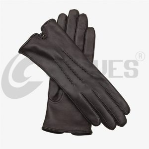 Soft lambskin leather gloves