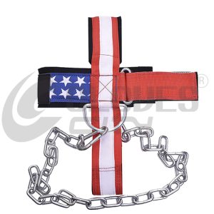 Gym Weight Lifting Head Harness with steel chain for heavy neck workouts