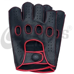 womens black leather driving gloves elegant style